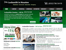 Tablet Screenshot of locksmithin--houston.com